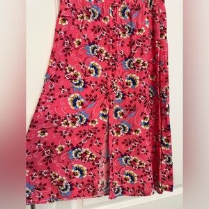 Floral Pink Midi Skirt